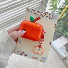 Apple-Shaped Silicone Protective Case Compatible With Apple 4, 2 Wireless Bluetooth Earphones, Pro3, 4 Pro2 , Anti-Fall With Lanyard, Suitable For Men And Women - Multicolor - View 4