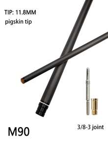 okhealing Professional Carbon Fiber Shaft 11.8mm Tip Pro Taper Shaft 3*8-3/Uni-Loc Joint 737mm/29inch Single Shaft - Black - View 3