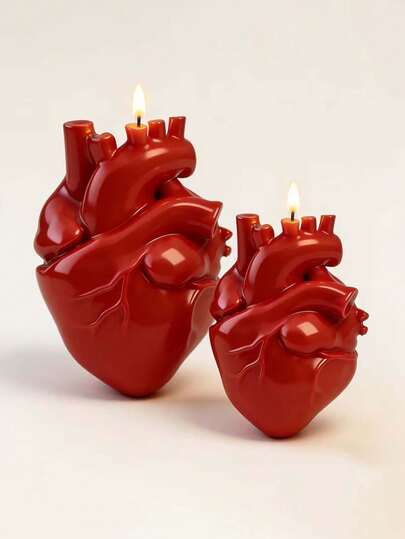 三维心形硅胶蜡烛模具，是创意DIY爱好者和艺术家居装饰者的理想之选。非常适合制作心形蜡烛、树脂饰品和桌面摆件。质地清晰，易于脱模。