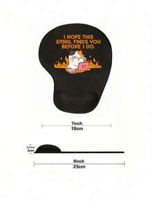 Ergonomic Wrist Rest Mouse Pad, "Hope This Email Finds You Before I Do", Cartoon Cat Flame Pattern Laptop Design, EVA Wrist Support Cushion, Non-Slip Memory Foam Mouse Pad, Mouse Pad With Comfortable Wrist Rest, Comfortable Skin-Friendly Desktop Support, Desktop Protection Pad, Suitable For Gaming, Office, Non-Slip, Suitable For Office Computer, Laptop, Home Use, Graduation Season Souvenir, Perfect Mother's Day Gift, Back To School Season - View 11