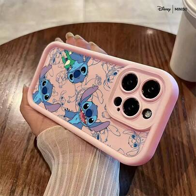 Etui na telefon z nadrukiem Disney Stitch i żabą na iPhone'a 17/17 Pro/17 Pro Max/17 Air/16/15/14/13/12/11/X Series, etui na iPhone'a 17 Pro Max, etui na iPhone'a 17 Pro, etui na iPhone'a 17, prezent świąteczny dla dziewczyny