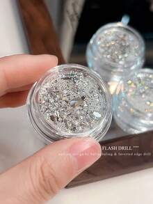 1 Box Nail Art Rhinestone Kits, New Arrival Sparkling Pointed Bottom Round Diamonds, Nail Jewelry DIY Accessories - Multicolor - View 2