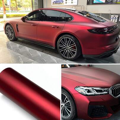 1pc 30*100cm Matte Ice Film, Car PVC Sticker, Car Modification Film, Suitable For Vehicle Body Interior, Exterior, Roof Wrap, Motorcycle, RV
