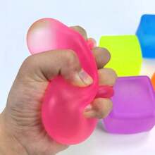 3 piezas Cubos de juguetes sensoriales para apretar, presionar y tirar - Juguetes sensoriales para aliviar el estrés, juguetes sensoriales para autismo, recuerdos de fiesta y regalos festivos, excelentes regalos de cumpleaños, recuerdos de fiesta divertidos - Multicolor - Ver 6