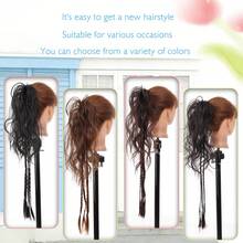 24 Inch Long Synthetic Curly Ponytail Hair Extension, Detachable Hair Clip/Elastic Band Accessory (No Glue), Adds Volume And Length For Short Hair - 彩色 - 查看 5