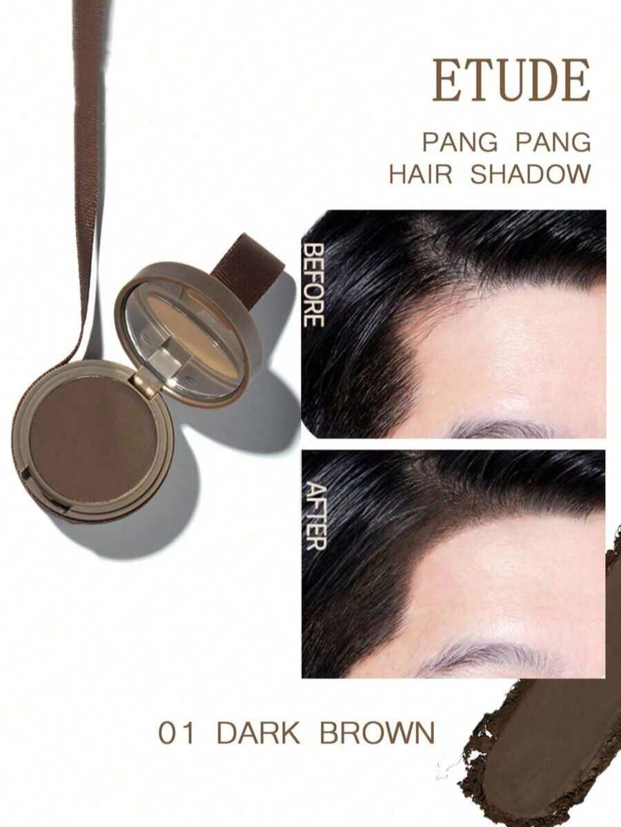 伊蒂之屋 (Etude) 染发粉采用可叠加的自然配方，瞬间遮盖白发、稀疏发根和秃顶，令秀发更显浓密丰盈。质地细腻不油腻，完美贴合头皮，持久不脱妆，防汗防摩擦，妆效持久一整天。 - 01 深棕色 - 查看 1