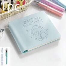 1pc Compact Pocket Notebook - 160 Pages High-Quality Eyesight-Protective Paper, Purple/Blue/Green/Pink Mini Square Pocket Notebook, PU Leather Cover, Compact & Elegant Planner, Double-Sided Writing Diary, Handbook For Office & Study - One Size - View 15