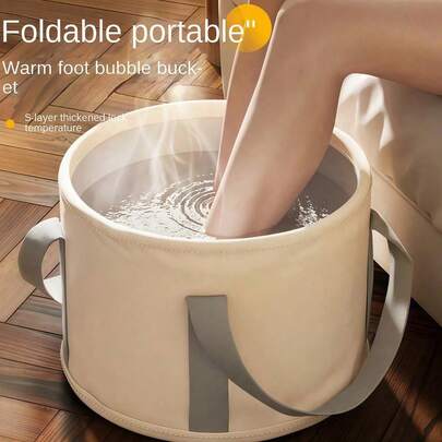 Chậu ngâm chân gấp gọn di động, có 2 kích cỡ, khay ngâm chân cách nhiệt dùng cho spa tại nhà, du lịch, cắm trại, rửa chân, ngâm chân ngoài trời, cất giữ tiện lợi, chăm sóc cá nhân, thích hợp cho thể thao, hoạt động ngoài trời, sử dụng tại nhà, đồ dùng cần thiết khi đi du lịch, quà tặng Ngày của Mẹ, Ngày của Cha, đồ dùng cần thiết cho kỳ nghỉ, quà tặng tựu trường, sinh nhật, tốt nghiệp, đồ dùng cần thiết cho du thuyền, đồ dùng cần thiết cho bãi biển, đồ dùng vệ sinh.