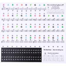 Bold Piano Key Sticker For Beginners: Letterable Label For 88/61/54/49/37 Keys, Easy To Learn Notes, Black A1EB - Black - View 8