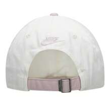 Nike Men's And Women's Baseball Cap UNK CLUB CAP UNK CB JDI L Casual Comfortable Unisex Hat Everyday Casual Sports Cap FB5370-136 - Sail White // Particle Rose Red - View 2