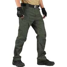 Men's Lightweight Cargo Pants – Sturdy And Durable, Featuring Large-Capacity Zippered Pockets And Straight-Cut Hems. Available In Multiple Colors, They Are Spring And Autumn Wear. - Black - View 6