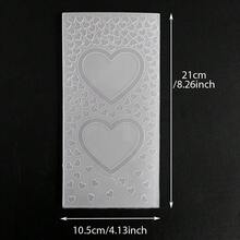 Bìa hồ sơ dập nổi 2D, khuôn dập nổi thủ công DIY cho sổ kế hoạch, họa tiết lá cọ, trái tim, vân gỗ, chấm bi, bàn cờ, khảm, bánh răng, đồng hồ, cây cối, trang trí nền cho album ảnh. - 2D dương tính - Xem 16