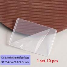 The High-Definition And Transparent Small Card Collection Soft Card Sleeve, Hard Card Sleeve And Badge Self Sealing Bag Are Suitable For Collecting And Protecting Various Edges Of The Three-Dimensional And Anime. - White - View 12