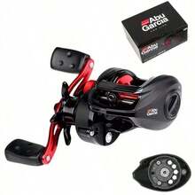 Garcia 8KG Black Max3 Baitcast Fishing Reel, Ambidextrous, 6.4:1 Gear Ratio, 8.1kg Max Drag, Water Drop Baitcast Reel - Black - View 2