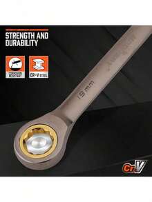 Pie 72-Tooth Chrome Vanadium Steel Metric Ratchet Wrench Set, 8-19mm Ratchet Combination Wrench With Organizer - Random Style Wrench - View 6