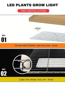Bộ đèn LED siêu mỏng, quang phổ đầy đủ, hỗ trợ tăng trưởng cây trồng, có hẹn giờ 3/9/12 giờ và 10 mức độ sáng, thích hợp trồng cây dưới tủ bếp, có các tùy chọn 1/2/3/4/5/6 tấm đèn. - trắng - Xem 7