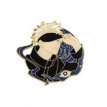 Jujutsu Kaisen 1件五条、悠仁、惠、宿傩、夏油、七海、峠呼世子卡通人物吊坠胸针金属配饰,服装装饰,情侣装,包包装饰,生日礼物,情侣/闺蜜礼物,旅行纪念品,毕业礼物,派对礼物,万圣节礼物,节日礼物,动漫情侣装饰,情人节礼物 - 多色 - 查看 19