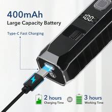 Hailicare 黑色电动理发器，带数字显示屏，专业理发器，快速充电，电池续航时间长，双充电，精密刀片，家用/沙龙用渐变理发器 - 查看 3