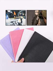 50pcs/Pack Disposable Microblading Tattoo Cleaning Pad Sheets, Composite Membrane Tattoo Cleaning Tool Desk Mat, Nail Art Cleaning Pad - Rectangle - View 6