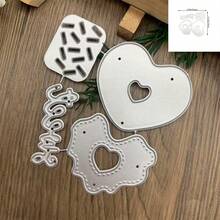 Cake Cutting Mold, Balloon Theme Die-Cut Set, Embossing Template, Card Making Mold, Suitable For Card Making, Scrapbooking, DIY Photo Album And Paper Card Decoration Creative Projects - DX348 - View 1