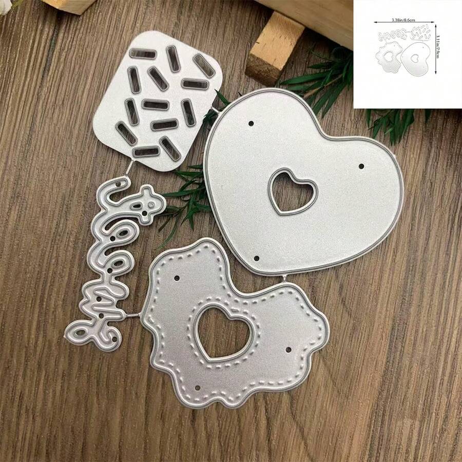 Cake Cutting Mold, Balloon Theme Die-Cut Set, Embossing Template, Card Making Mold, Suitable For Card Making, Scrapbooking, DIY Photo Album And Paper Card Decoration Creative Projects - DX348 - View 1