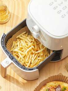 [Extra Thick & Tall, No Oil Leakage] Air Fryer Dedicated Square Absorbent Oil Paper, Heat-Resistant Silicone Oil Paper Pad, Cooking Tool - View 5