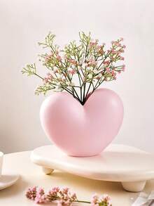 1pc Heart-Shaped Vase, Decoration For Homestay, Living Room, Kitchen, Bedroom, Center Piece, Holiday Gift, Wedding Favor, Valentine's Day Gift, Home Decor (Note The Size) - Multicolor 1 - View 12