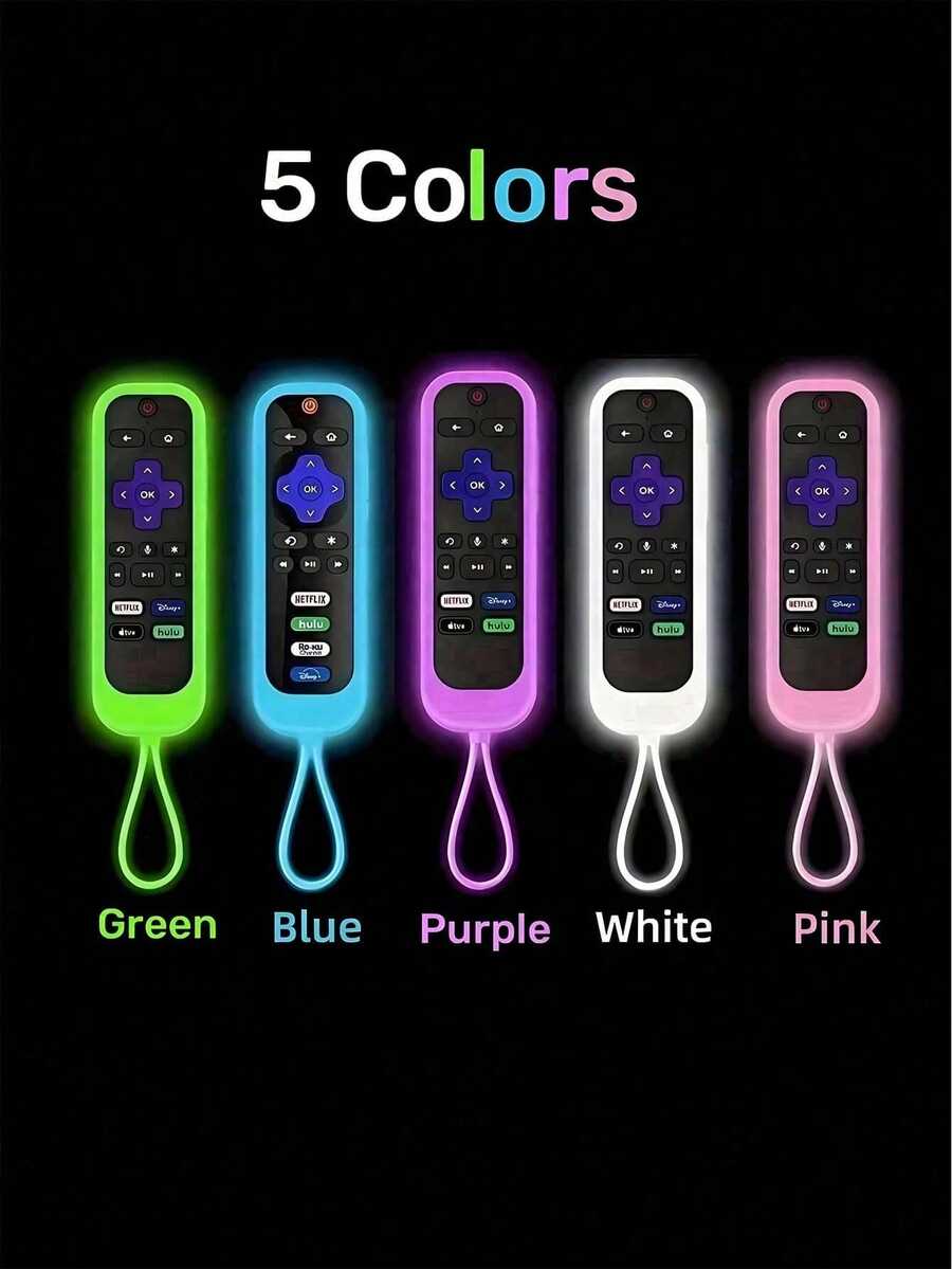 1pc Silicone Remote Control Cover Compatible With TV Remote, Glow-In-The-Dark Remote Holder Case For Streaming Stick 4K, Express 4K+, Premiere, Streambar, Simple Remote/Voice Remote With Lanyard Insulation, Galentines, Puppy, Carnival