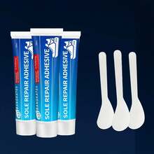 1 pieza/3 piezas Adhesivo premium de 60ml para reparación de suelas de zapatos - Resistente al agua y a las arrugas, compatible con goma con herramienta de aplicación incluida - 60 ml - Ver 12