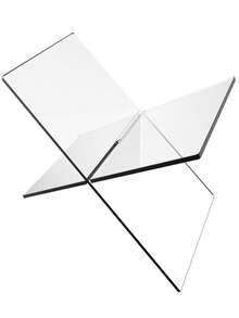 Acrylic X-Shaped Book Stand, Book Holder, Display Rack For Books, Magazines, Sheet Music, Recipes, Photo Albums - Multicolor - View 7