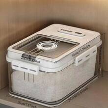 Bread Box For Kitchen Countertop Airtight Bread Storage Container With Lid, Plastic Bread Keeper With Time Tracker, For Homemade Bread, Toast, Loaf And Cookies - White - View 3