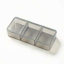 1 pieza Caja de píldoras mini - Ultra compacta, 3 compartimentos, a prueba de polvo, organizador de medicamentos, conveniente para uso diario - Diseño portátil y ligero, adecuado para viajes o el hogar - Multicolor - Ver 19