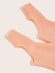 Foot care Calcetines separadores de dedos de silicona de albaricoque con respirabilidad y humectación - Albaricoque - Ver 4