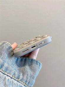 1pc European 3D Angel Silicone Shockproof Phone Case, Suitable Compatible With Iphone 15, 14 Pro Max, 13, 12, 11, Creative Unique Protective Cover - Multicolor - View 3