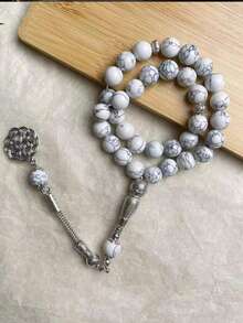 1pc Imitation Natural Turquoise 45 Beads Bracelet, Muslim Prayer Beads For Men - Baby Blue - View 4