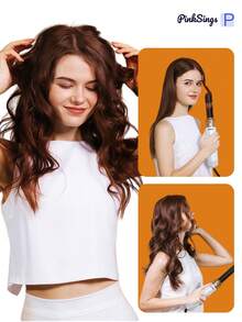 PinkSings Bộ máy sấy tóc 5 trong 1, bộ lược sấy tóc có thể tháo rời, bộ dụng cụ tạo kiểu tóc ion âm, lược sấy tóc tròn duỗi thẳng, lược sấy tóc tạo độ phồng, máy uốn tóc. - Xem 9