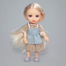 AKODEERD 16厘米精致时尚小娃娃，身穿可爱连衣裙，关节可动，送给朋友的礼物 - 整個娃娃 - 查看 10