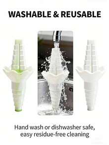 1 Set Universal Bottle Mouth Empty Refill Kit - Reusable Liquid Transfer Adapter With Anti-Spill Funnel, Suitable For Soap, Shampoo, Conditioner, Lotion And Bathroom Use - Multicolor - View 8