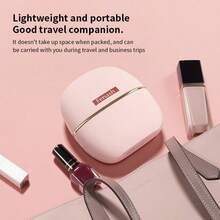 LUYAO 可充电便携式迷你直发梳，无线口袋造型器，USB充电，打造柔顺蓬松秀发。2000mAh - 粉色 - 查看 9