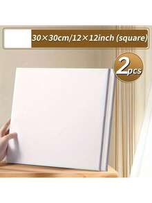 2 buah Panel Kanvas Siap Pakai, Bingkai Kayu, Bahan Kain, Berbagai Ukuran Cocok Untuk Melukis, Lukisan Minyak, Akrilik, Cat Air, Cocok Untuk Seniman, Profesional, Dewasa, Ukuran Termasuk 5x7 Inci, 8x10 Inci, 6x6 Inci, 8x8 Inci, 12x12 Inci, 9x12 Inci, 12x16 Inci, 16x20 Inci - Beraneka warna - View 19