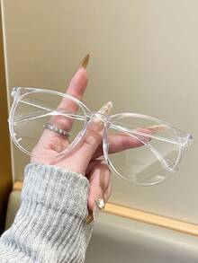1/3副女士眼镜，防止视觉疲劳，适合看电脑、看电视、玩游戏和看手机，透明镜片，时尚百搭，呵护双眼。 - 彩色 - 查看 8