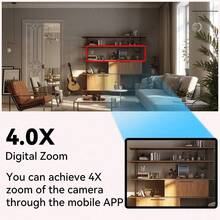 5MP WiFi Wall-Mounted Camera, IP Camera, Home Security Camera, Baby Monitor, Wireless WiFi Remote Camera, Suitable For Indoor Use (Power Adapter Not Included) - Black - View 6