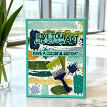 创意画笔模具、DIY剪贴簿相册和压花模板、贺卡制作工具、卡片纸切割工艺品、礼品卡制作模板模切。 - 銀色 - 查看 2