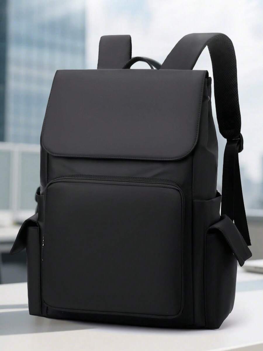 1pc Large Capacity Backpack, Men's Business Casual Waterproof Travel Bag, Suitable For High School And College Students