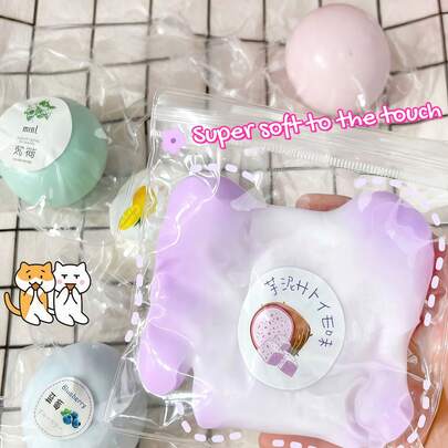 1pc Adult Interesting Stress Relief Soft Mochi Ball, Elastic Mochi Sphere, Gently Pressed Will Rebound And Change Color. Handmade Mochi Ball, Novel Toy, Suitable For Office Entertainment, Birthday And Holiday Parties. They Are The Perfect Gifts For Thanksgiving, Easter, Halloween And Christmas.