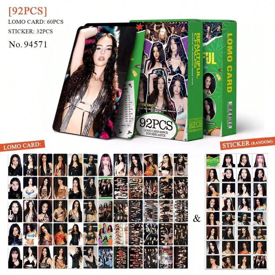 92pcs KATSEYEE Girl Group Overseas Tour "THE BEAUTIFUL CHAOS" Merchandise, Including Photo Cards, Foot Cards, Etc. - A - View 1