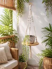 1 chiếc giá treo chậu cây phong cách Bohemian, giá đỡ cây nổi kiểu Bohemian, giá treo cây macrame, trang trí tường phong cách Bohemian, trang trí nhà tối giản, trang trí phòng ngủ và phòng khách phong cách Bohemian, giá đỡ cây nổi mộc mạc, nến và đồ trang trí nhỏ, trang trí nhà bếp mộc mạc, trang trí phòng tắm phong cách Bohemian, kệ macrame tông màu trung tính phù hợp cho trang trí nhà cửa và sự kiện. - Nhiều màu - Xem 1
