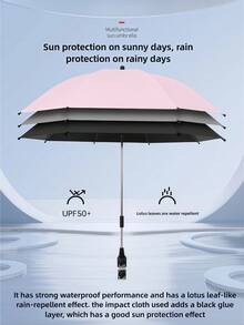 1pc Universal Baby Stroller Sunshade Umbrella, Toddler Tricycle Pushchair Sun/Rain Cover, Baby Strolling Essential - Multicolor - View 10