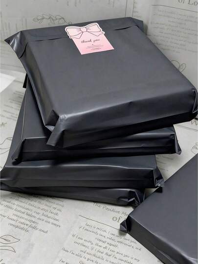 100pcs Thick Courier Bags, Logistics Packaging Bags, Clothing Courier Packaging Bags, Resealable Packaging Bags, Available In Multiple Sizes