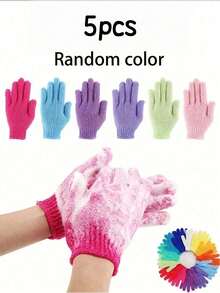 1/2/3/4/8/10/20pcs Exfoliating Bath Gloves Double-Sided Exfoliating Gloves Exfoliating Bath Gloves Body Scrub Gloves Bath Gloves Exfoliating Body Cleansing Tools Thickened Bath , Suitable For Halloween Christmas Thanksgiving Parties - A - View 7